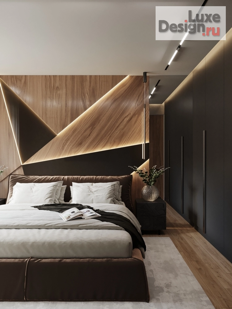 Дизайн интерьера спальни "Дизайн интерьера квартиры "мастер спальня // Дизайн студия Льва Терехова"" (фото 1)