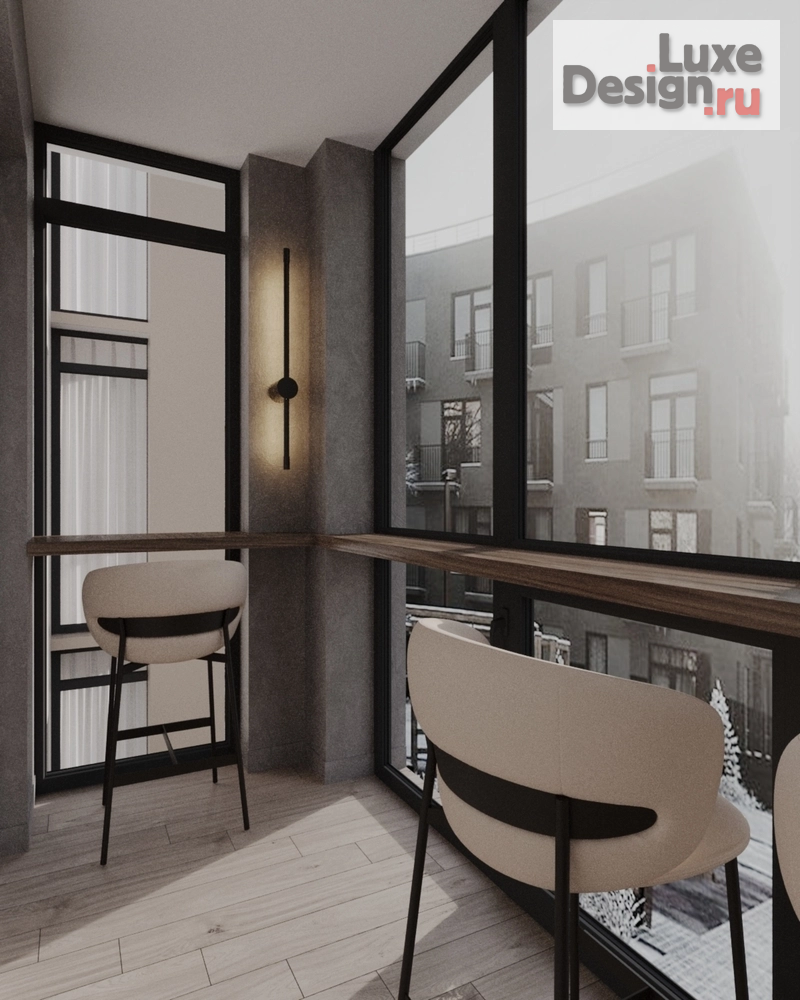 Дизайн интерьера лоджии "Дизайн интерьера квартиры "Лоджия// Дизайн студия Льва Терехова"" (фото 2)
