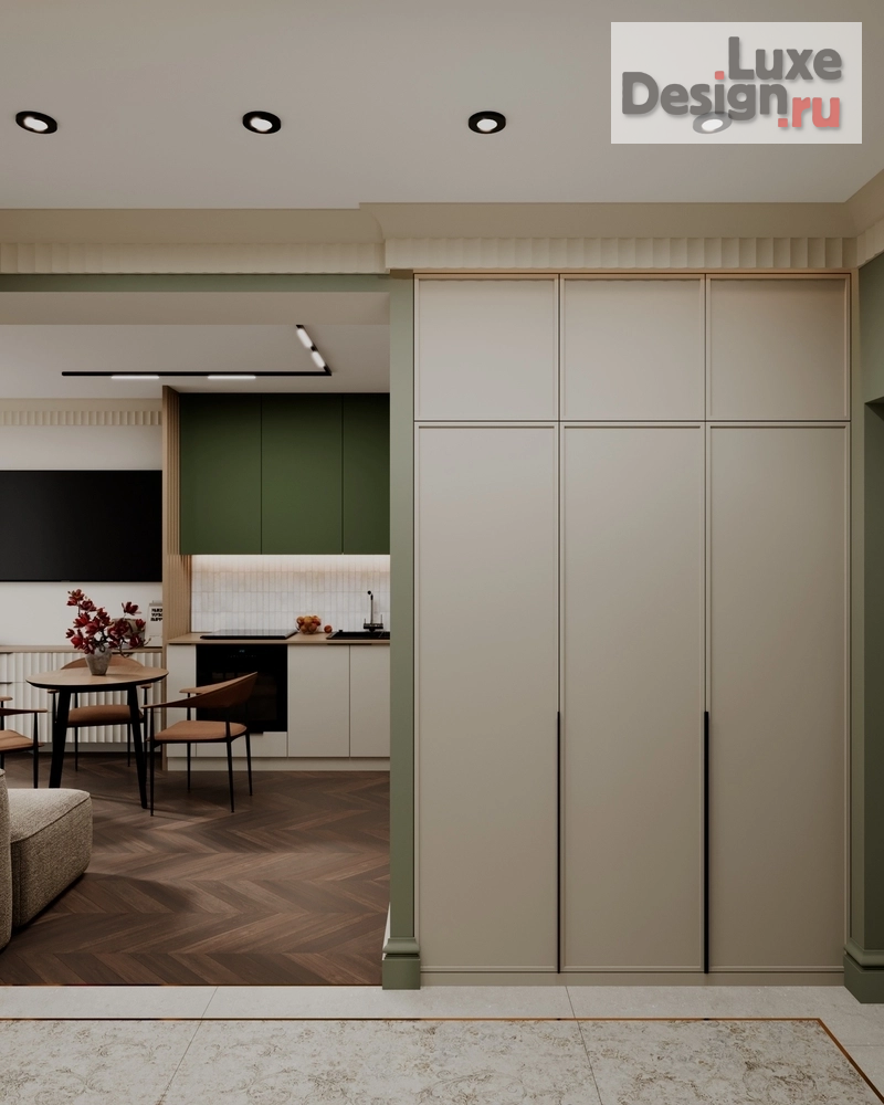 Дизайн интерьера прихожей "Дизайн интерьера квартиры "Холл // Дизайн студия Льва Терехова"" (фото 3)