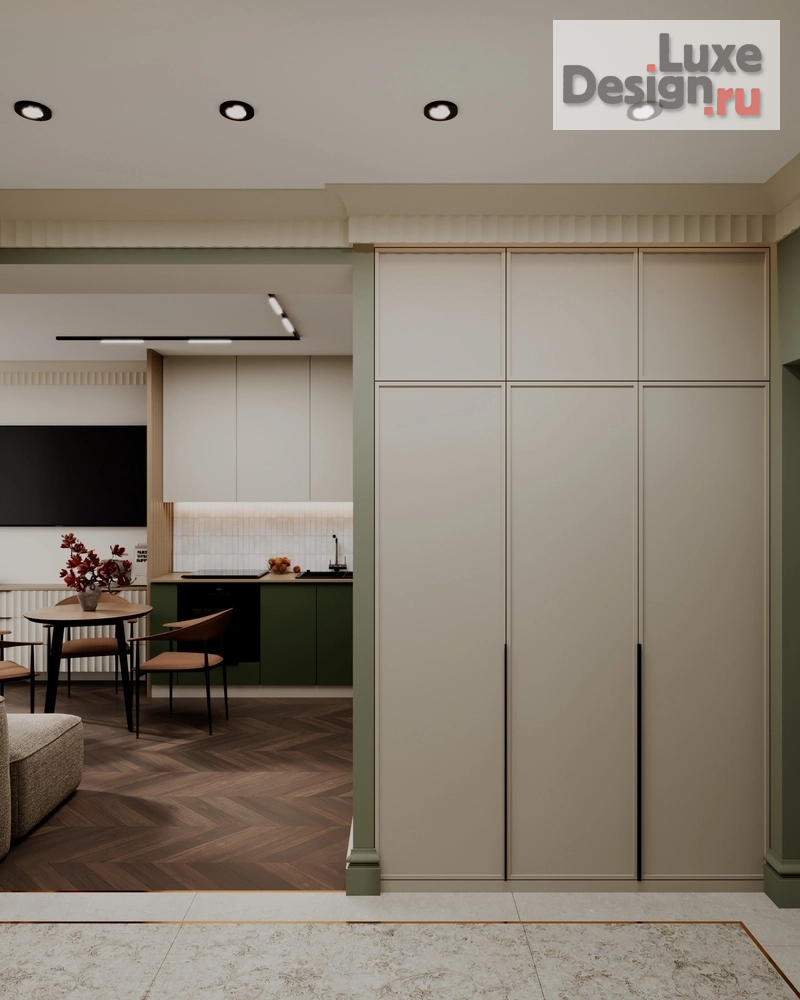 Дизайн интерьера прихожей "Дизайн интерьера квартиры "Холл // Дизайн студия Льва Терехова"" (фото 2)