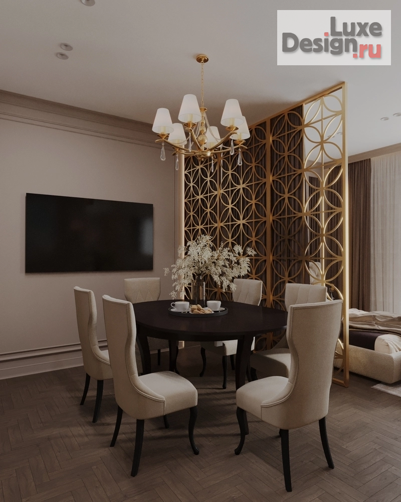 Дизайн интерьера апартаментов "Дизайн интерьера апартаментов Гостиная - Кухня// Дизайн студия Льва Терехова" (фото 10)