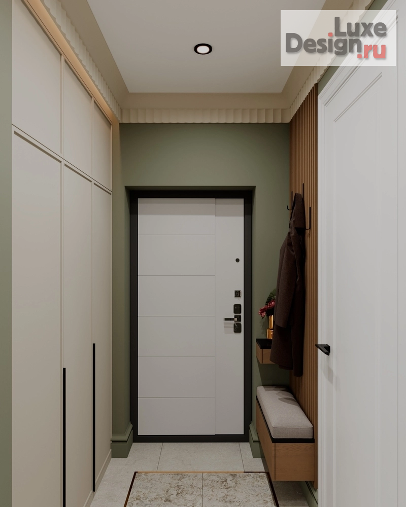 Дизайн интерьера прихожей "Дизайн интерьера квартиры "Холл // Дизайн студия Льва Терехова"" (фото 4)