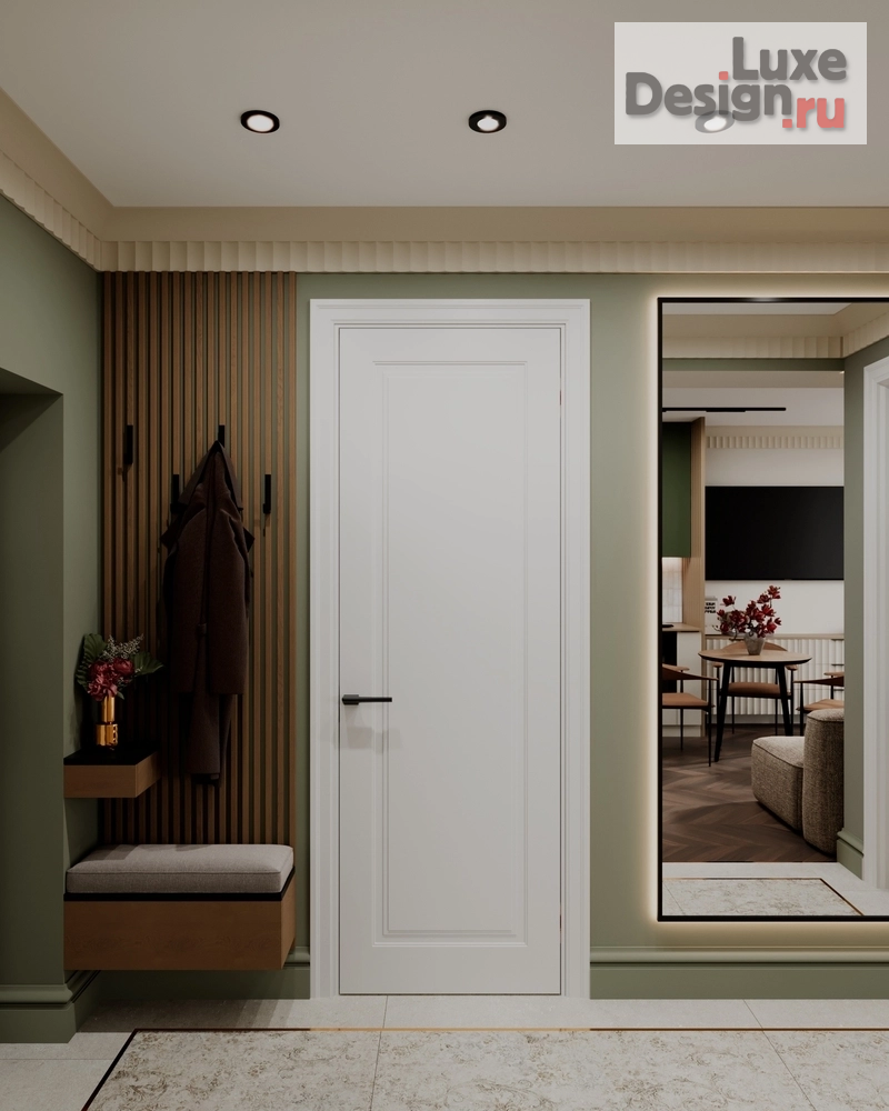 Дизайн интерьера прихожей "Дизайн интерьера квартиры "Холл // Дизайн студия Льва Терехова"" (фото 5)