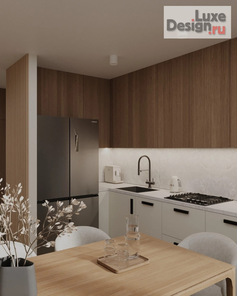 Дизайн интерьера двухкомнатной квартиры "Дизайн интерьера квартиры  - Кухня// Дизайн студия Льва Терехова" (фото 2)