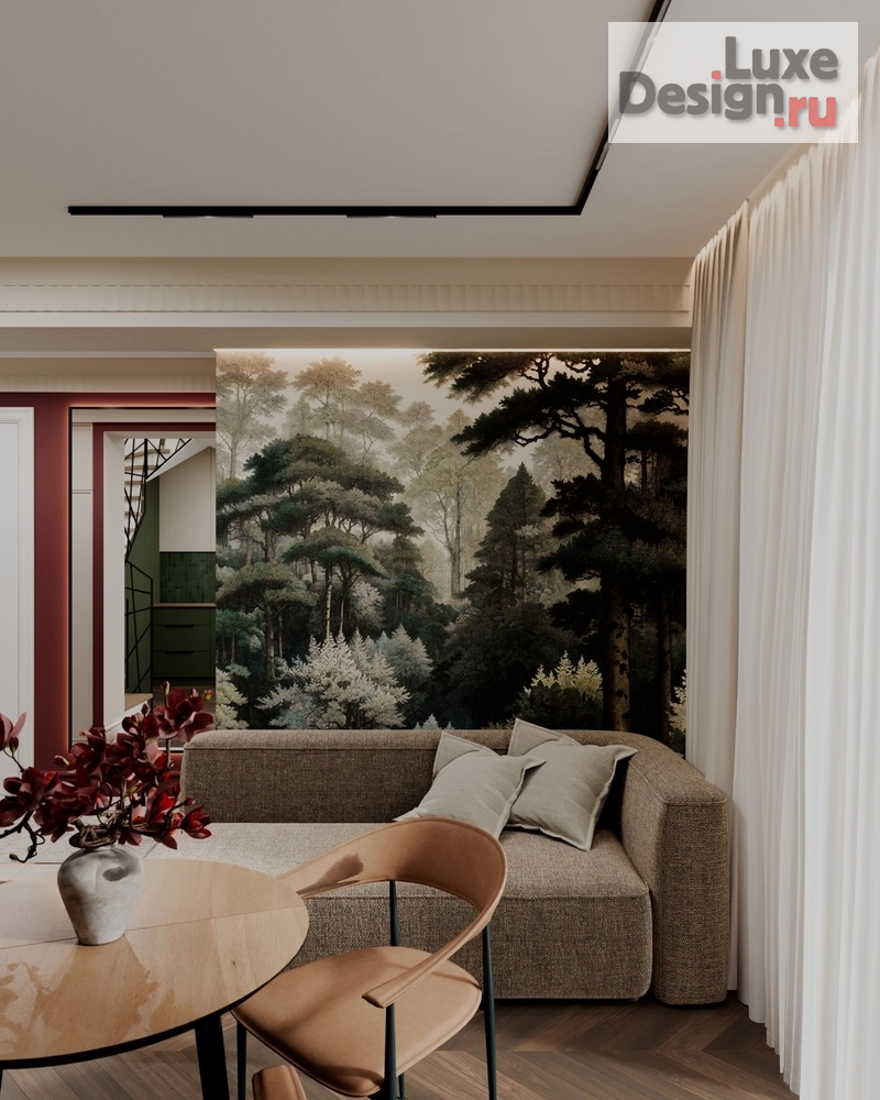 Дизайн интерьера однокомнатной квартиры "Однушка в двух уровнях // Дизайн студия Льва Терехова"" (фото 6)