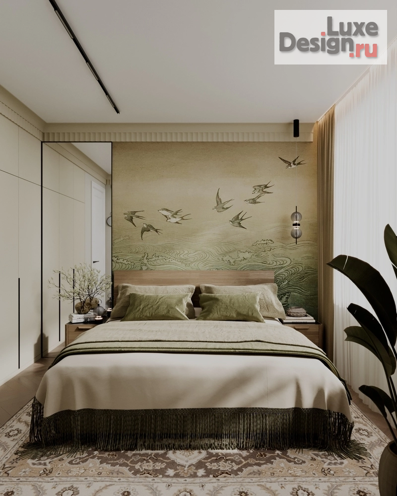 Дизайн интерьера спальни "Дизайн интерьера квартиры "Спальня // Дизайн студия Льва Терехова"" (фото 1)