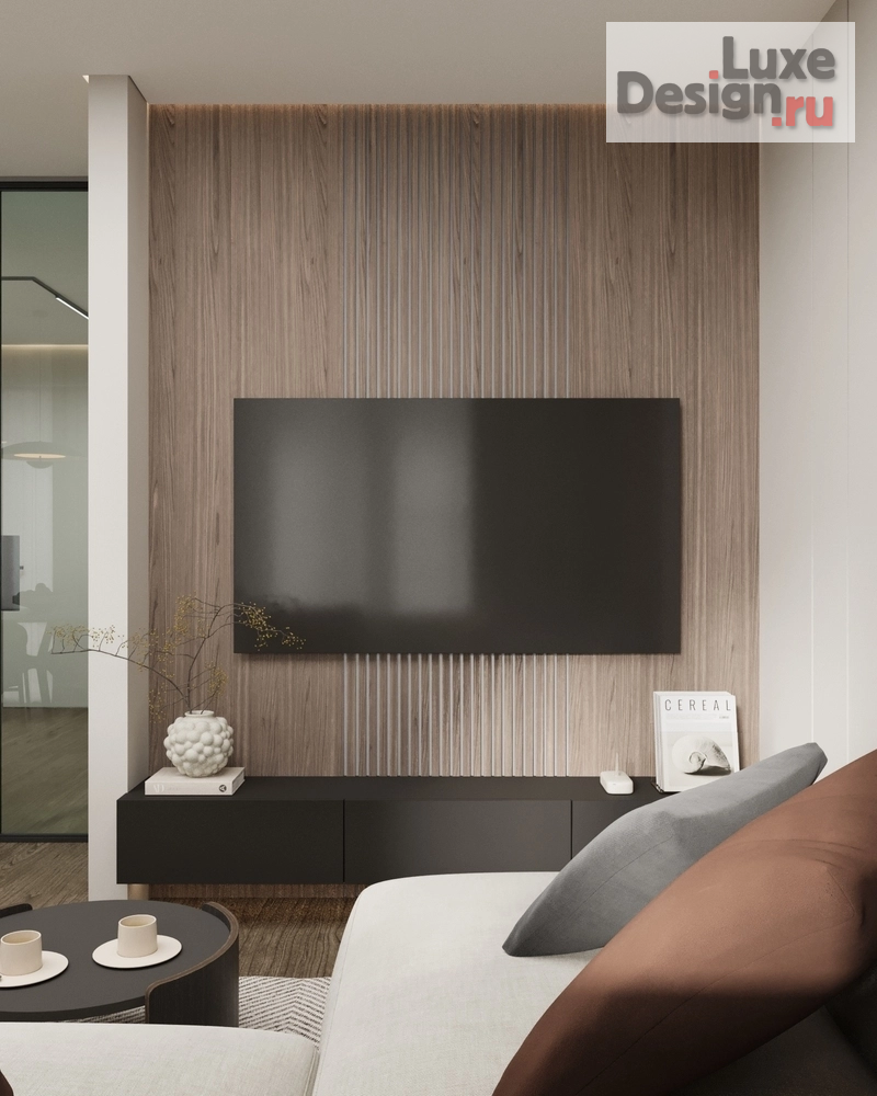 Дизайн интерьера двухкомнатной квартиры "Дизайн интерьера квартиры Гостиная - Кухня// Дизайн студия Льва Терехова" (фото 5)