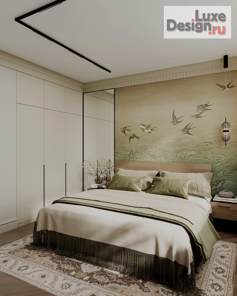 Дизайн интерьера спальни "Дизайн интерьера квартиры "Спальня // Дизайн студия Льва Терехова"" (фото 3)