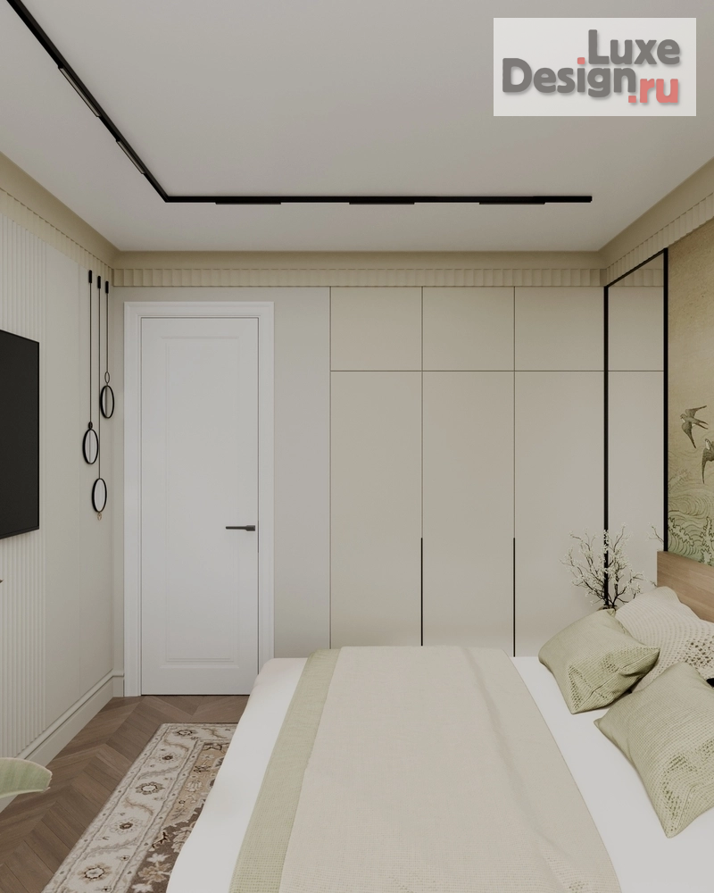 Дизайн интерьера спальни "Дизайн интерьера квартиры "Спальня // Дизайн студия Льва Терехова"" (фото 7)