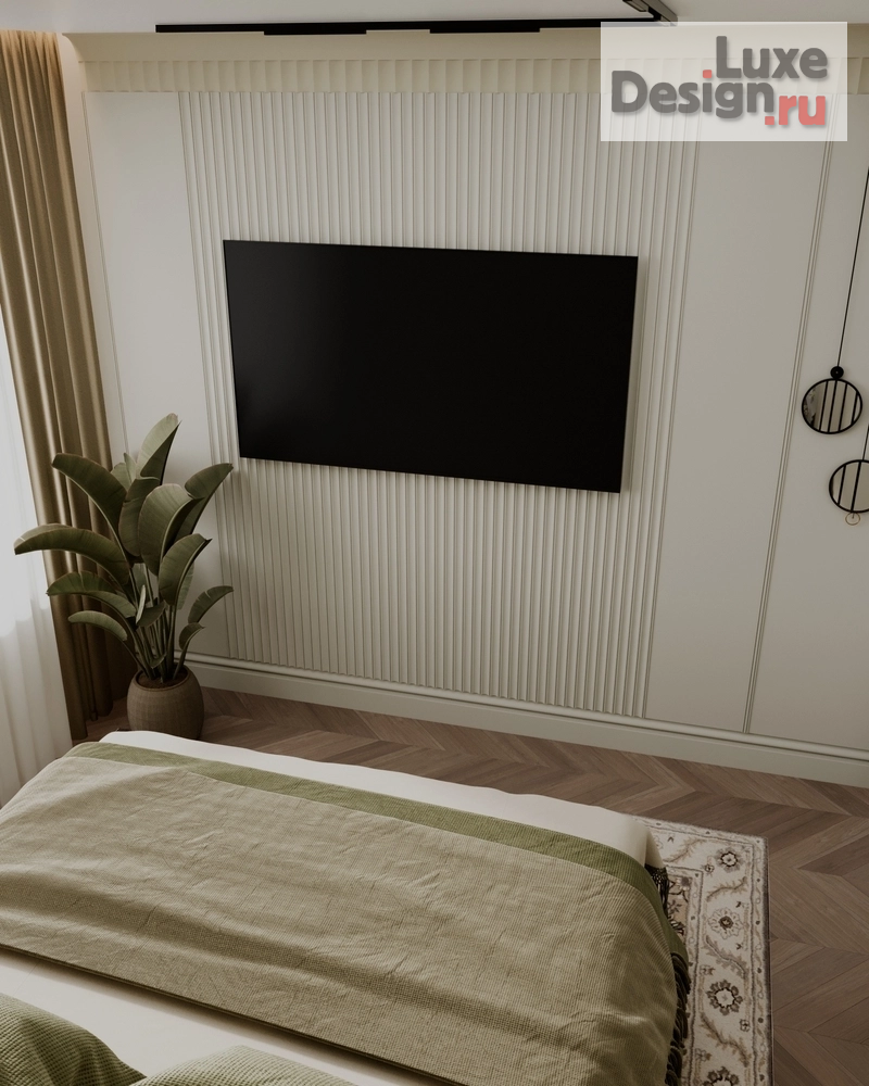 Дизайн интерьера спальни "Дизайн интерьера квартиры "Спальня // Дизайн студия Льва Терехова"" (фото 5)