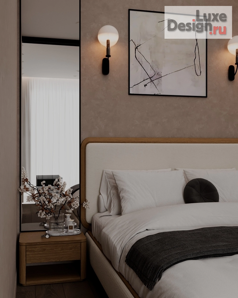 Дизайн интерьера однокомнатной квартиры "Гостиная - спальня// Дизайн студия Льва Терехова" (фото 5)