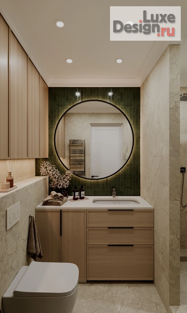 дизайн интерьера санузла "Дизайн интерьера квартиры "Санузел // Дизайн студия Льва Терехова"" (фото 1)