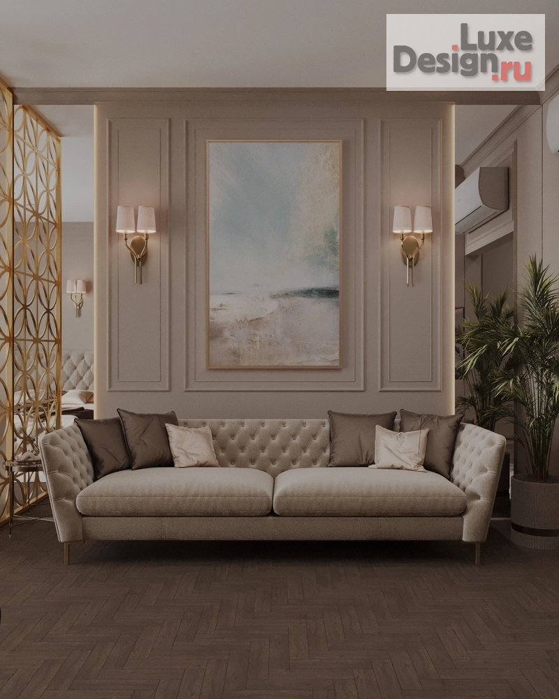 Дизайн интерьера апартаментов "Дизайн интерьера апартаментов Гостиная - Кухня// Дизайн студия Льва Терехова" (фото 5)