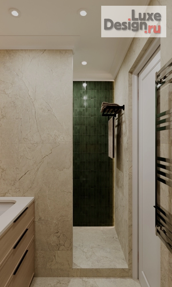 дизайн интерьера санузла "Дизайн интерьера квартиры "Санузел // Дизайн студия Льва Терехова"" (фото 4)