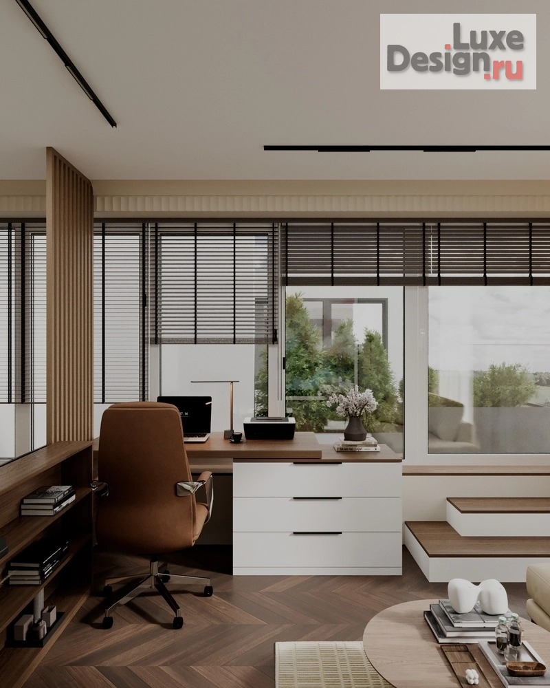 Дизайн интерьера кабинета "Дизайн интерьера квартиры "Кабинет // Дизайн студия Льва Терехова"" (фото 3)