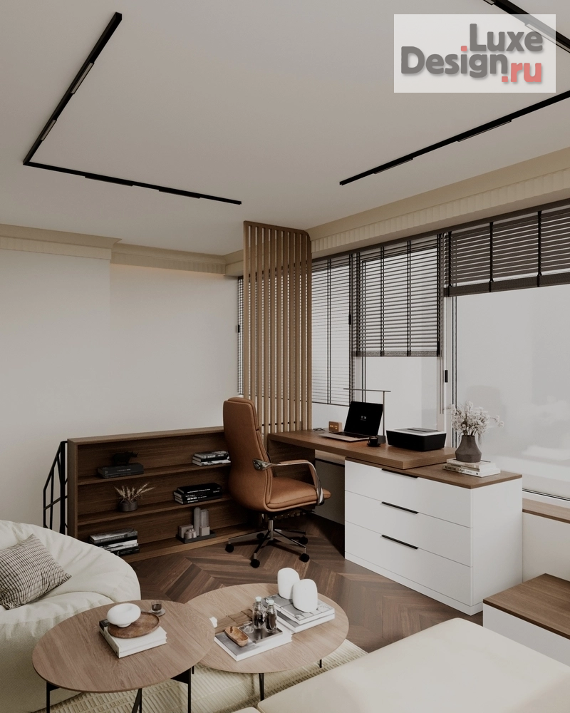 Дизайн интерьера кабинета "Дизайн интерьера квартиры "Кабинет // Дизайн студия Льва Терехова"" (фото 4)