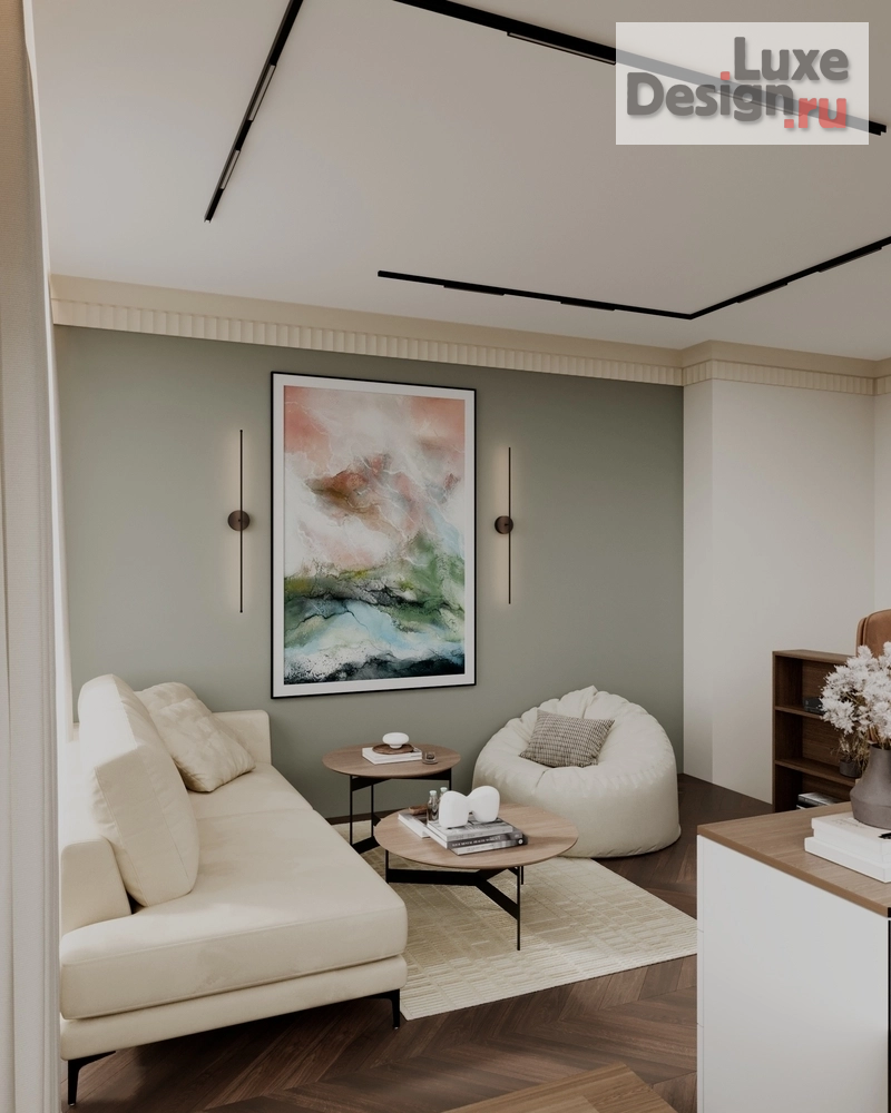 Дизайн интерьера кабинета "Дизайн интерьера квартиры "Кабинет // Дизайн студия Льва Терехова"" (фото 6)