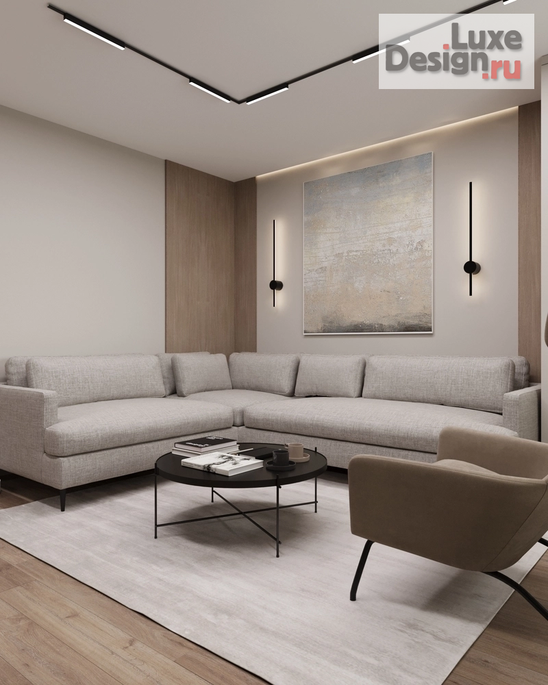 Дизайн интерьера гостиной "Дизайн интерьера Гостиная // Дизайн студия Льва Терехова" (фото 2)