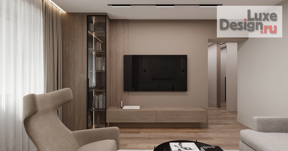 Дизайн интерьера гостиной "Дизайн интерьера Гостиная // Дизайн студия Льва Терехова" (фото 5)