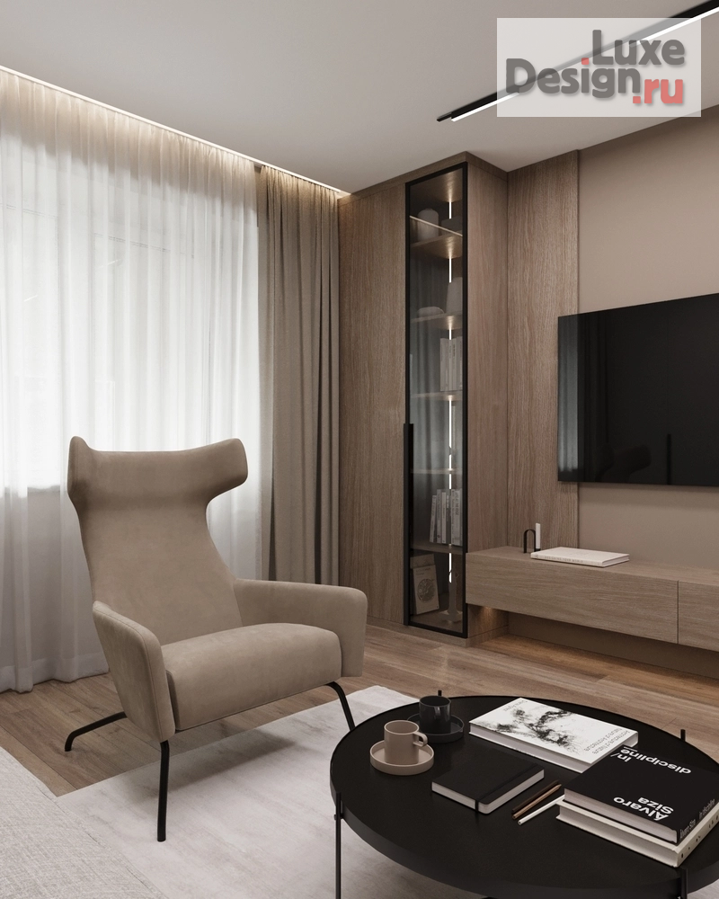 Дизайн интерьера гостиной "Дизайн интерьера Гостиная // Дизайн студия Льва Терехова" (фото 6)