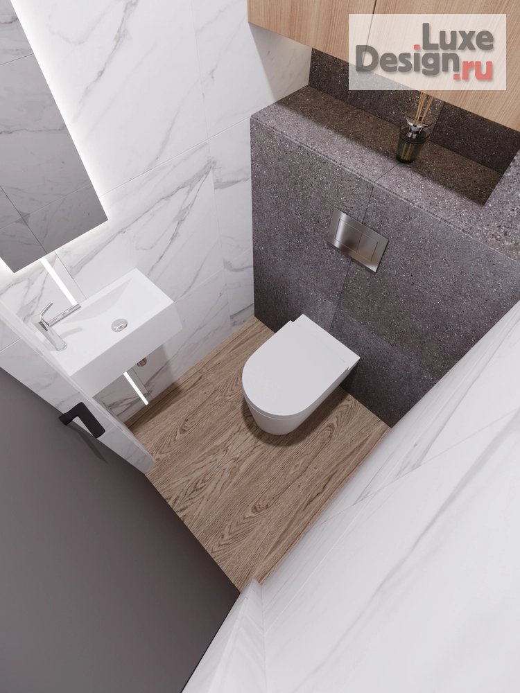 дизайн интерьера санузла "Дизайн интерьера квартиры "Санузел // Дизайн студия Льва Терехова"" (фото 4)