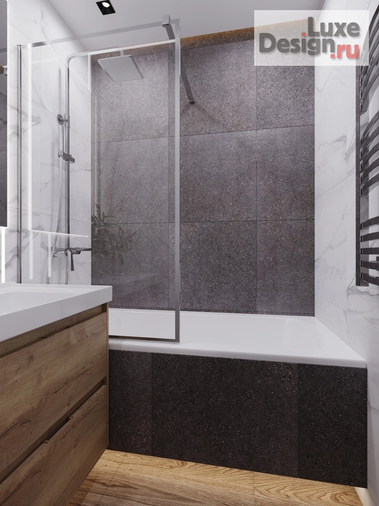 дизайн интерьера санузла "Дизайн интерьера квартиры "Санузел // Дизайн студия Льва Терехова"" (фото 6)
