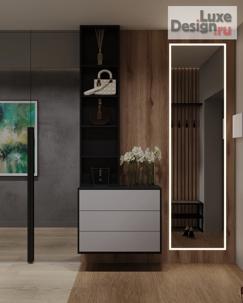Дизайн интерьера прихожей "Дизайн интерьера квартиры  "Холл // Дизайн студия Льва Терехова""" (фото 1)