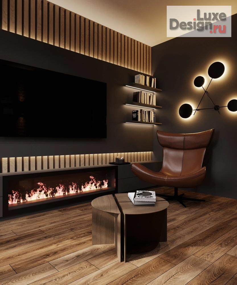 Дизайн интерьера квартиры "Комната главы семьи // Дизайн студия Льва Терехова" (фото 2)