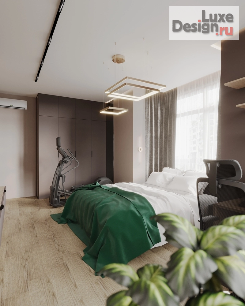 Дизайн интерьера спальни "Дизайн интерьера квартиры "мастер спальня // Дизайн студия Льва Терехова"" (фото 2)