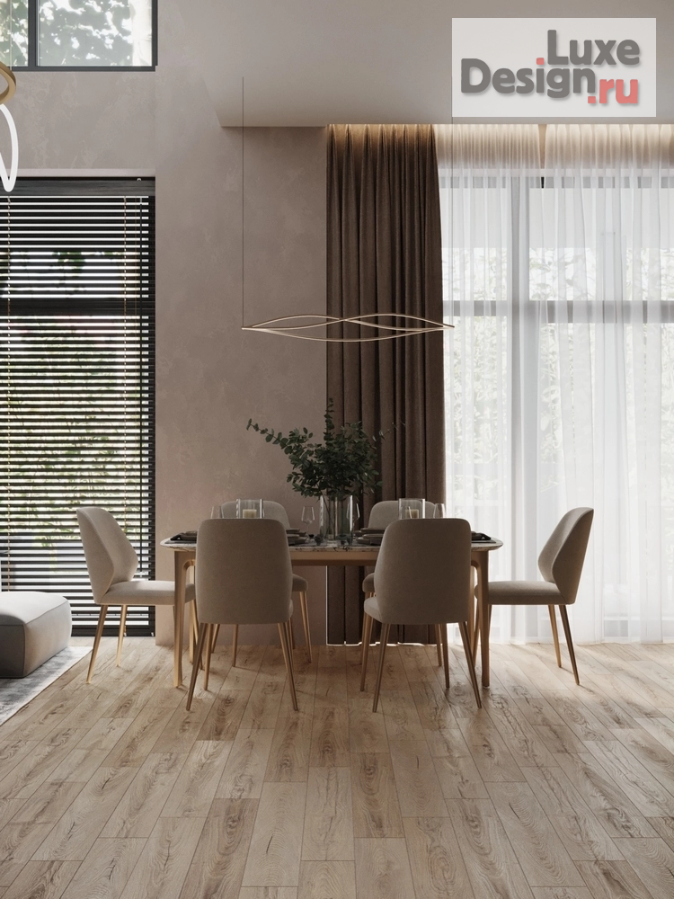 Дизайн интерьера частного дома "Частный дом // интерьер гостиной с вторым светом // Дизайн студия Льва Терехова" (фото 8)