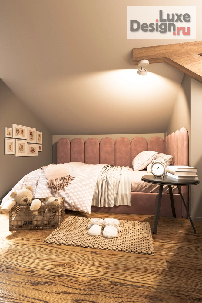 Дизайн интерьера детской "Дизайн интерьера детской на мансарде // Дизайн студия Льва Терехова"" (фото 3)