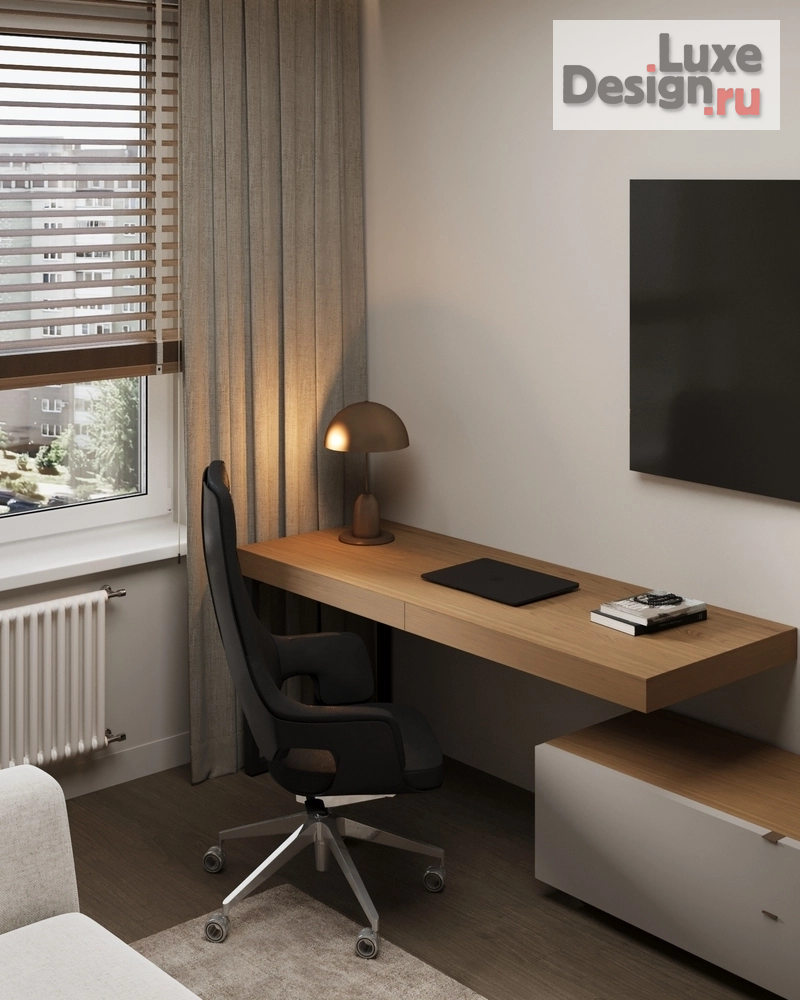 Дизайн интерьера двухкомнатной квартиры "Дизайн интерьера квартиры Гостевая// Дизайн студия Льва Терехова" (фото 3)