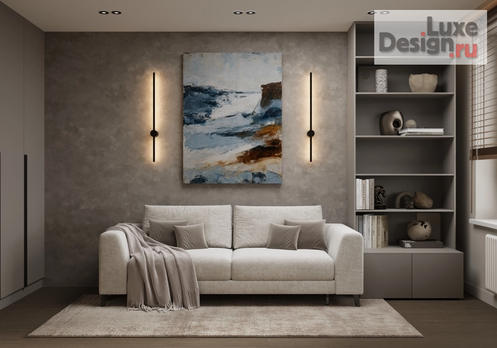 Дизайн интерьера двухкомнатной квартиры "Дизайн интерьера квартиры Гостевая// Дизайн студия Льва Терехова" (фото 2)