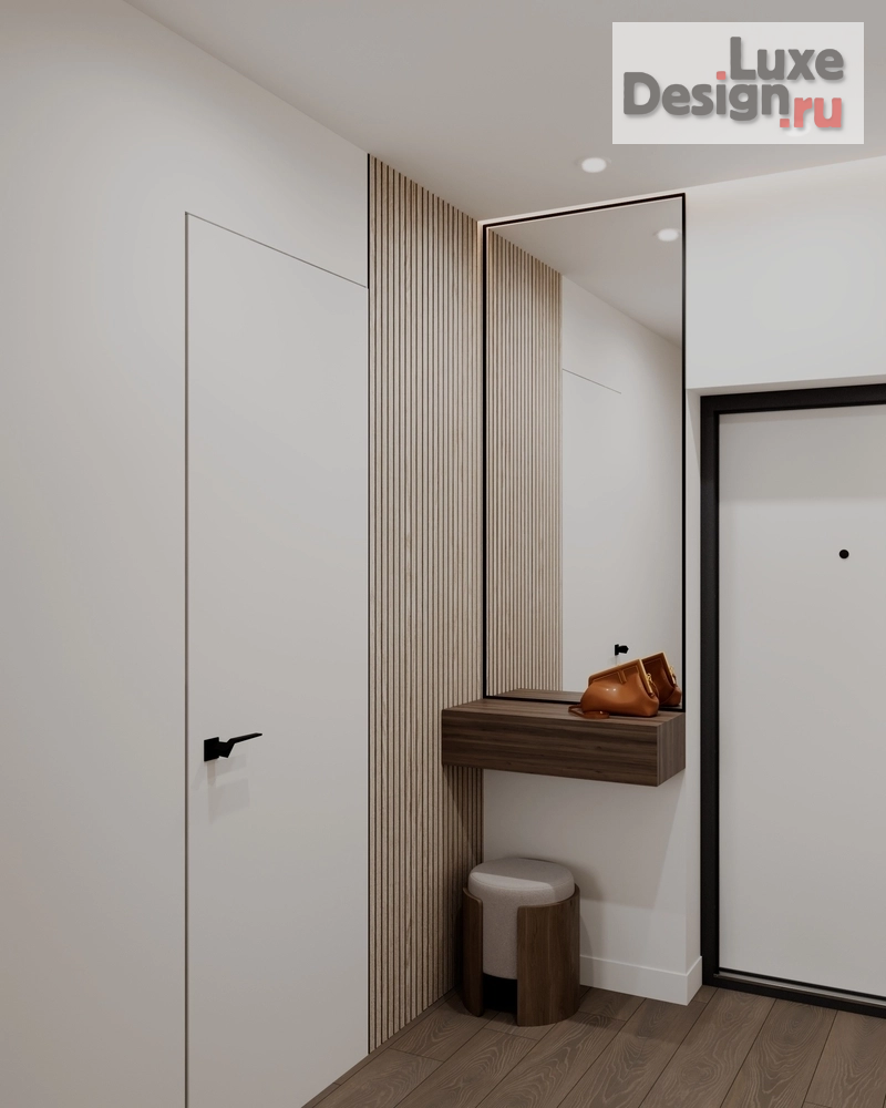 Дизайн интерьера однокомнатной квартиры "Дизайн интерьера квартиры Прихожая// Дизайн студия Льва Терехова" (фото 1)