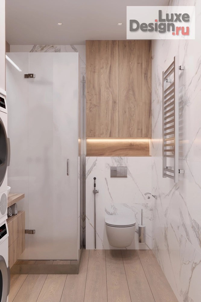 Дизайн интерьера двухкомнатной квартиры "Дизайн интерьера квартиры "Санузел // Дизайн студия Льва Терехова"" (фото 4)