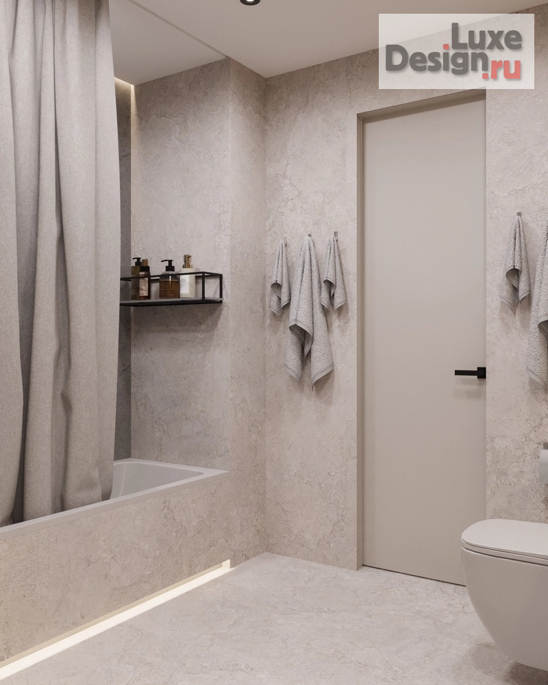 дизайн интерьера санузла "Дизайн интерьера квартиры "Санузел // Дизайн студия Льва Терехова"" (фото 2)