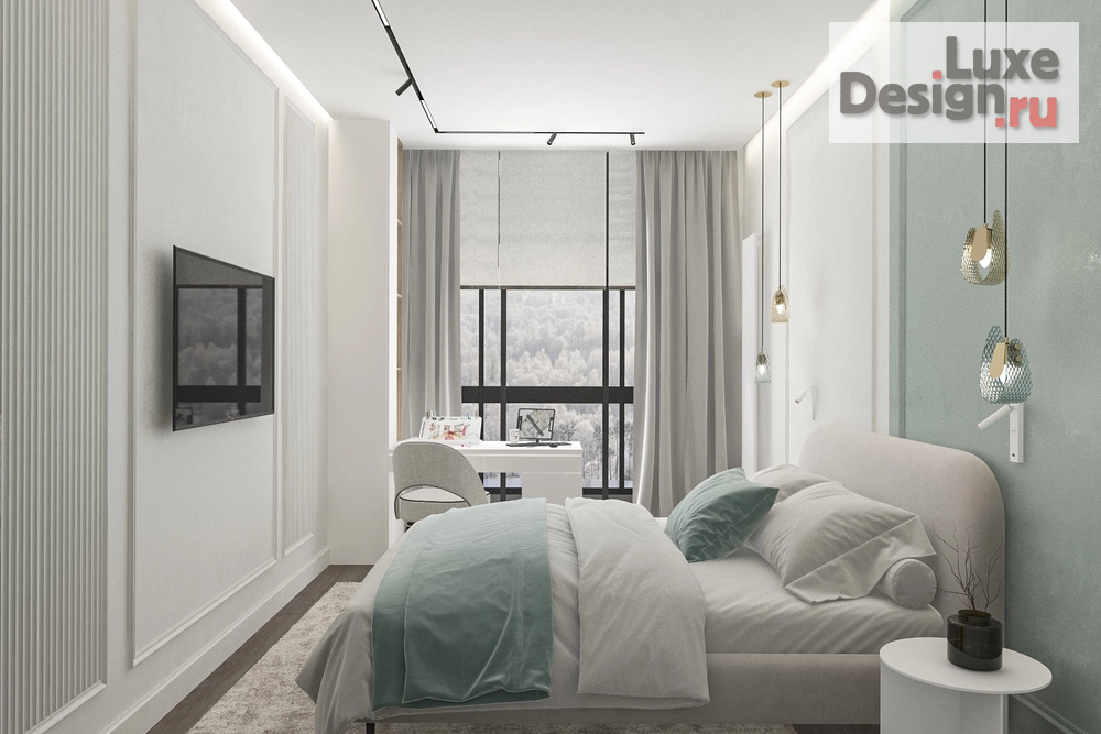Дизайн интерьера двухкомнатной квартиры "Дизайн интерьера двухкомнатной квартиры "Проект квартиры в Зеленоградске. ЖК Атлантис"" (фото 7)