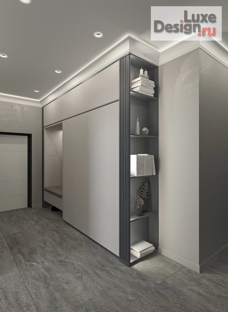 Дизайн интерьера двухкомнатной квартиры "Дизайн интерьера двухкомнатной квартиры "Проект квартиры в Зеленоградске. ЖК Атлантис"" (фото 2)