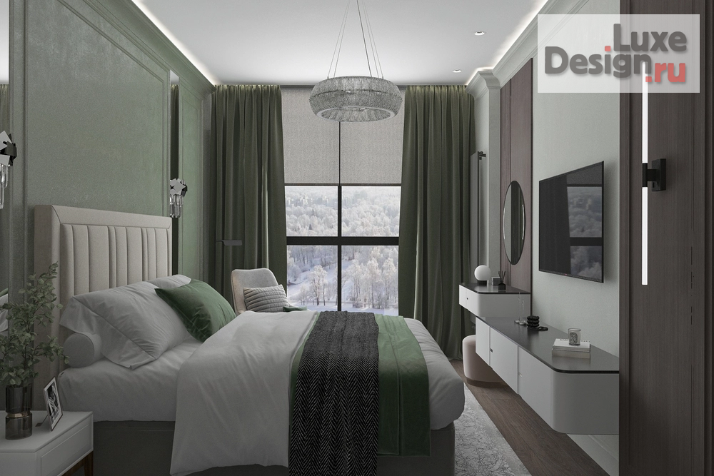 Дизайн интерьера двухкомнатной квартиры "Дизайн интерьера двухкомнатной квартиры "Проект квартиры в Зеленоградске. ЖК Атлантис"" (фото 2)