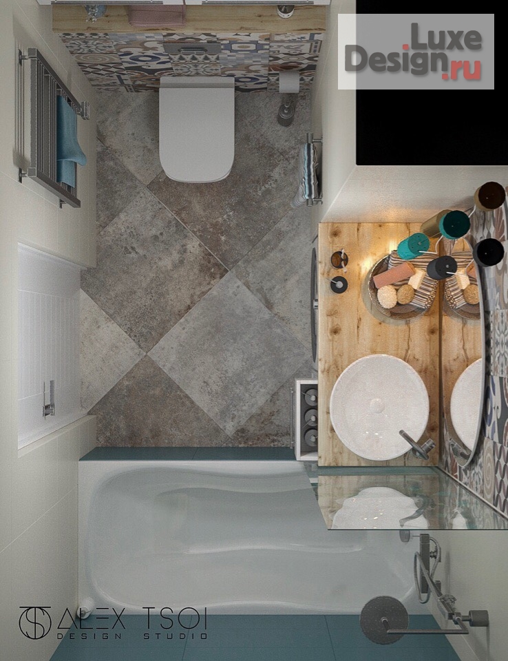 Дизайн интерьера ванной "Ванная комната" (фото 2)