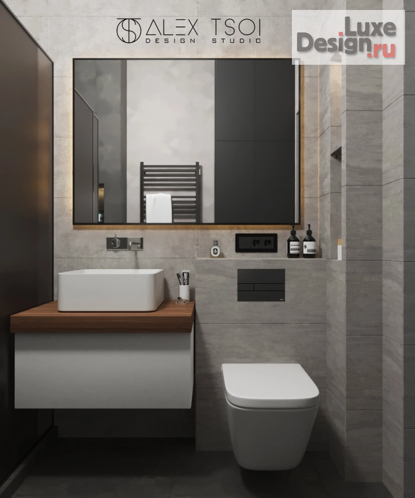 Дизайн интерьера ванной "Стильная ванная комната " (фото 3)