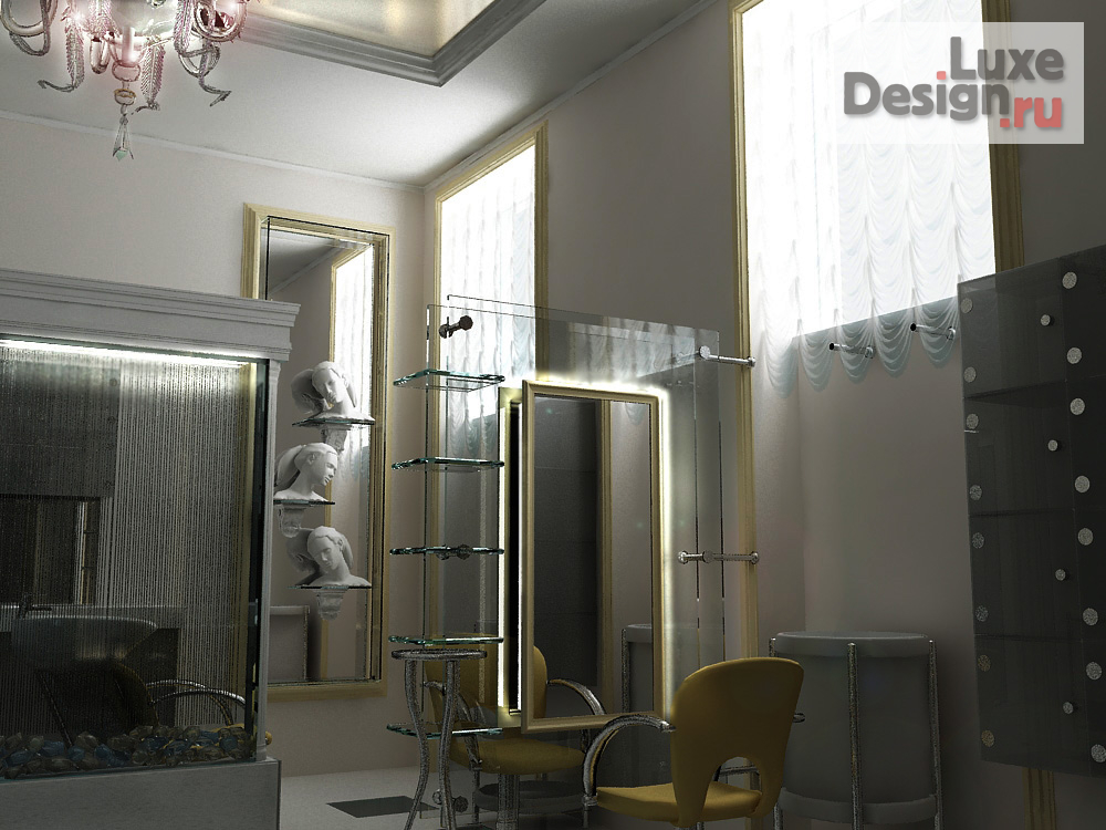 Дизайн интерьера салона красоты "Гламурный салон женской красоты "Ли-лу"" (фото 2)