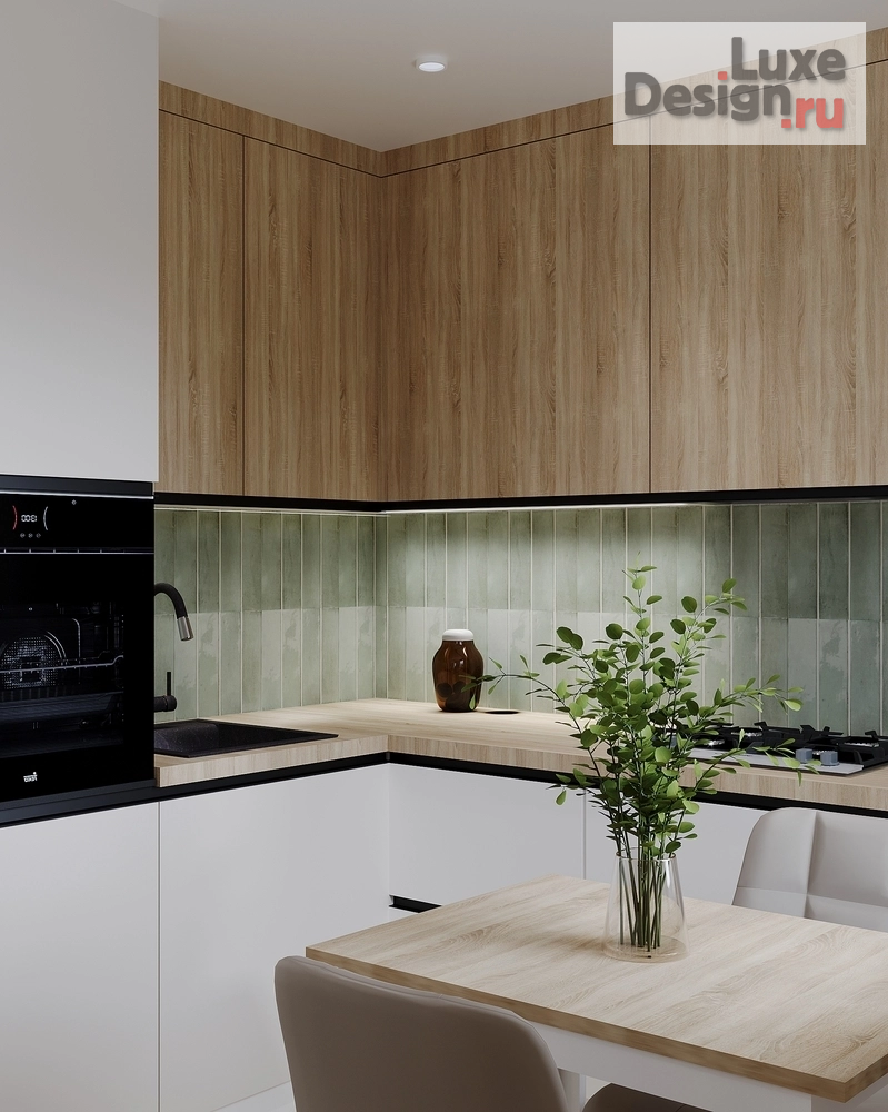 Дизайн интерьера двухкомнатной квартиры "Оазис (авторский проект студии дизайна АмарантАрт)" (фото 4)