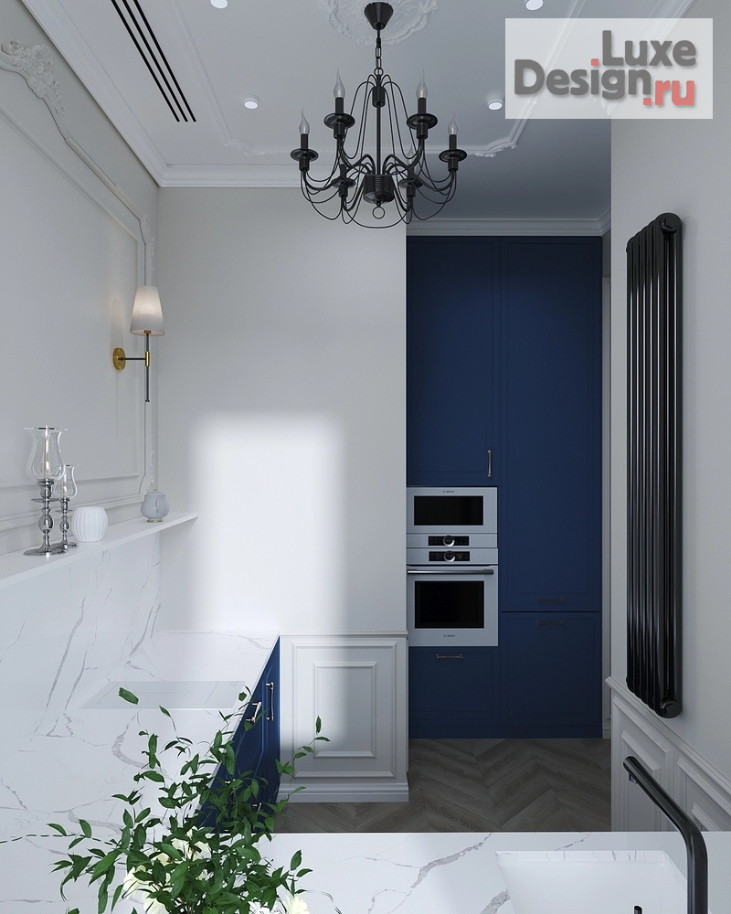 Дизайн интерьера двухкомнатной квартиры "Наследие Кёнигсберга (авторский проект студии дизайна АмарантАрт)" (фото 4)