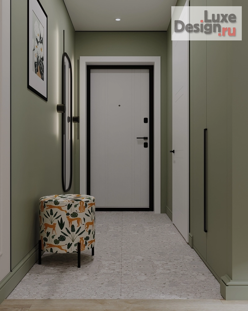 Дизайн интерьера двухкомнатной квартиры "Оазис (авторский проект студии дизайна АмарантАрт)" (фото 6)