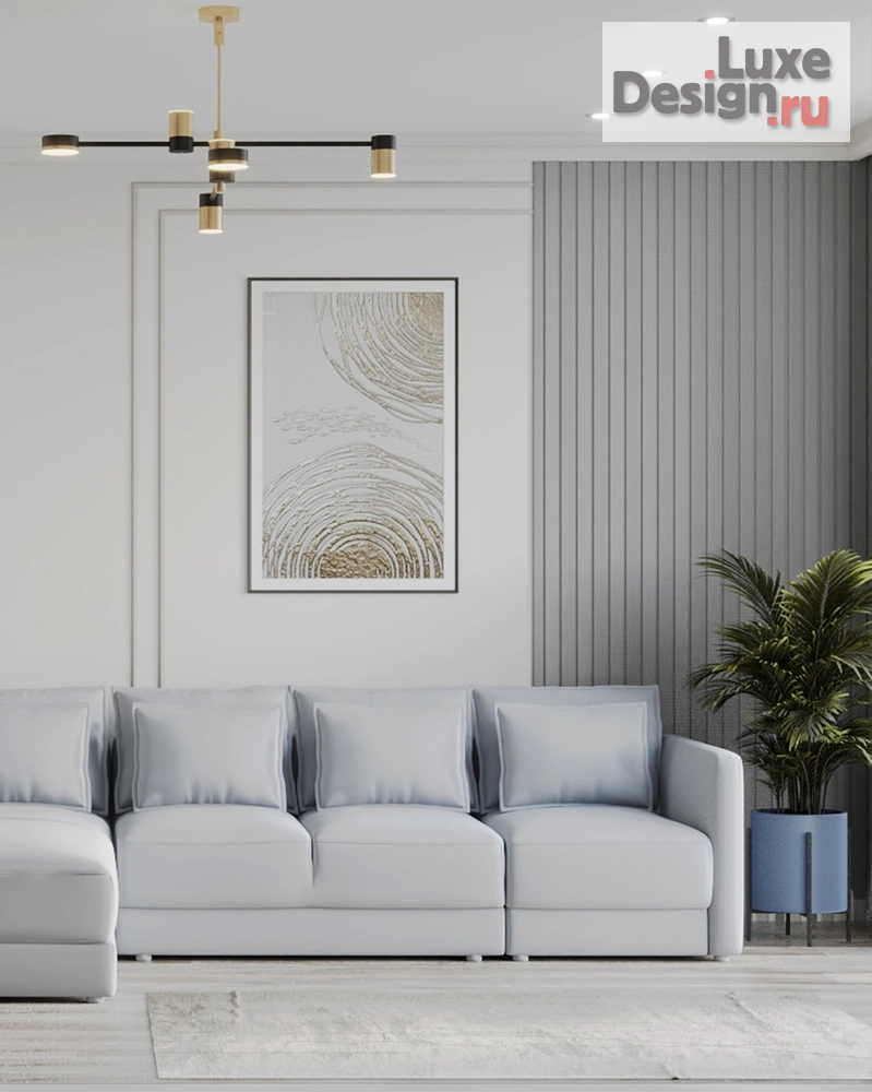 Дизайн интерьера трехкомнатной квартиры "Нюансы серого (авторский проект студии дизайна АмарантАрт)" (фото 6)