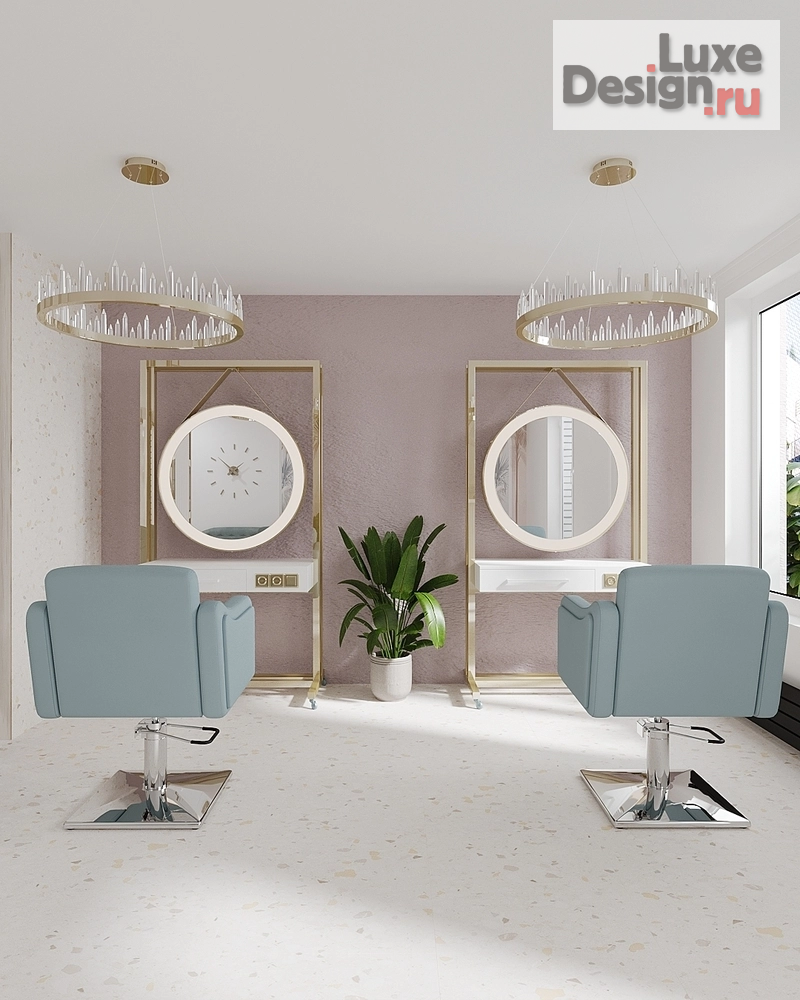 Дизайн интерьера салона красоты "Салон красоты Sandra (авторский проект студии дизайна АмарантАрт)" (фото 4)