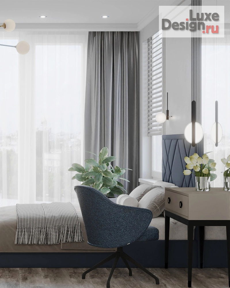 Дизайн интерьера трехкомнатной квартиры "Нюансы серого (авторский проект студии дизайна АмарантАрт)" (фото 8)