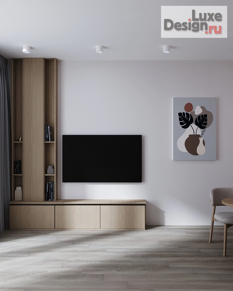 Дизайн интерьера однокомнатной квартиры "Простота без притворства (авторский проект студии дизайна АмарантАрт)" (фото 2)