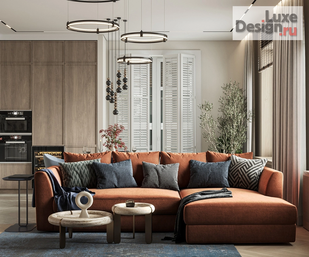 Дизайн интерьера трехкомнатной квартиры "Интерьер трехкомнатной квартиры в Центральном районе города Калининграда" (фото 6)